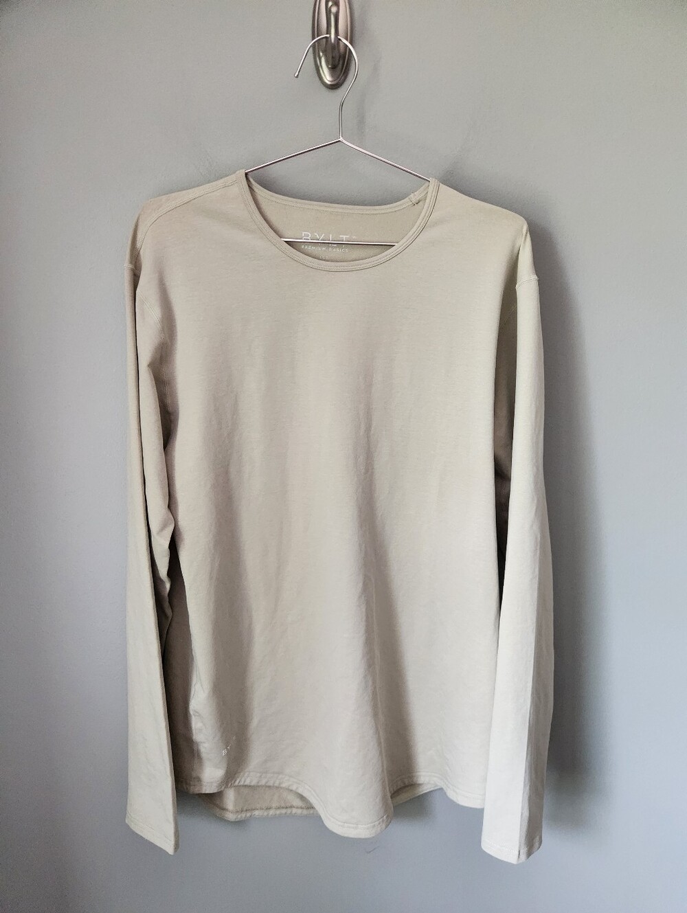 Bylt Premium Basics Lux Long Sleeved Drop Cut Short Men's Size Large
